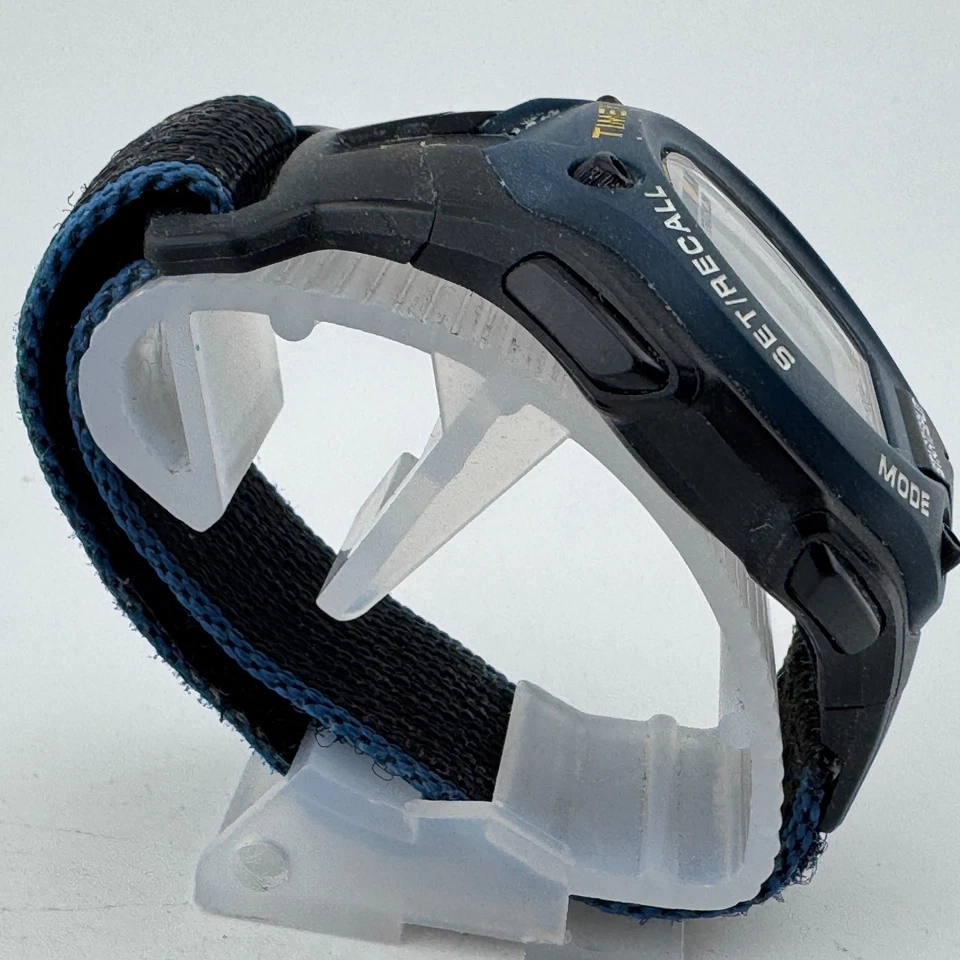 Timex Reloj Digital Cuarzo Ironman Hombre 100m Azul Negro Alarma Cronógrafo Batería Nueva Foto 3 de 4