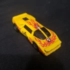 Vintage Hot Wheels Crack-ups Side Banger #5 Yellow 84 Sidebanger Used