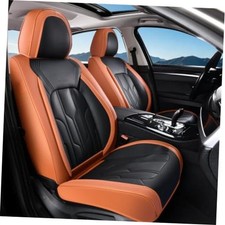 Car Seat Cover Leather Seat Covers Front Seats Car Seat Frontpair Orangeblack