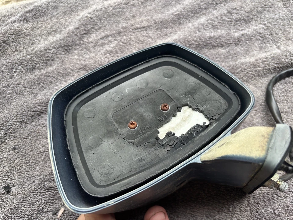 1979 - 1983 Nissan 280ZX driver OEM espelho retrovisor lateral esquerdo alimentado azul - Imagem 4 de 4