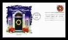 DR JIM STAMPS US COVER CHRISTMAS WREATHS FIRST DAY ISSUE PANDA CACHET