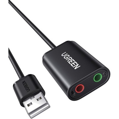 Externe USB Soundkarte Klinke Adapter für Computer, PS5, PS4, USB Audio Stere...