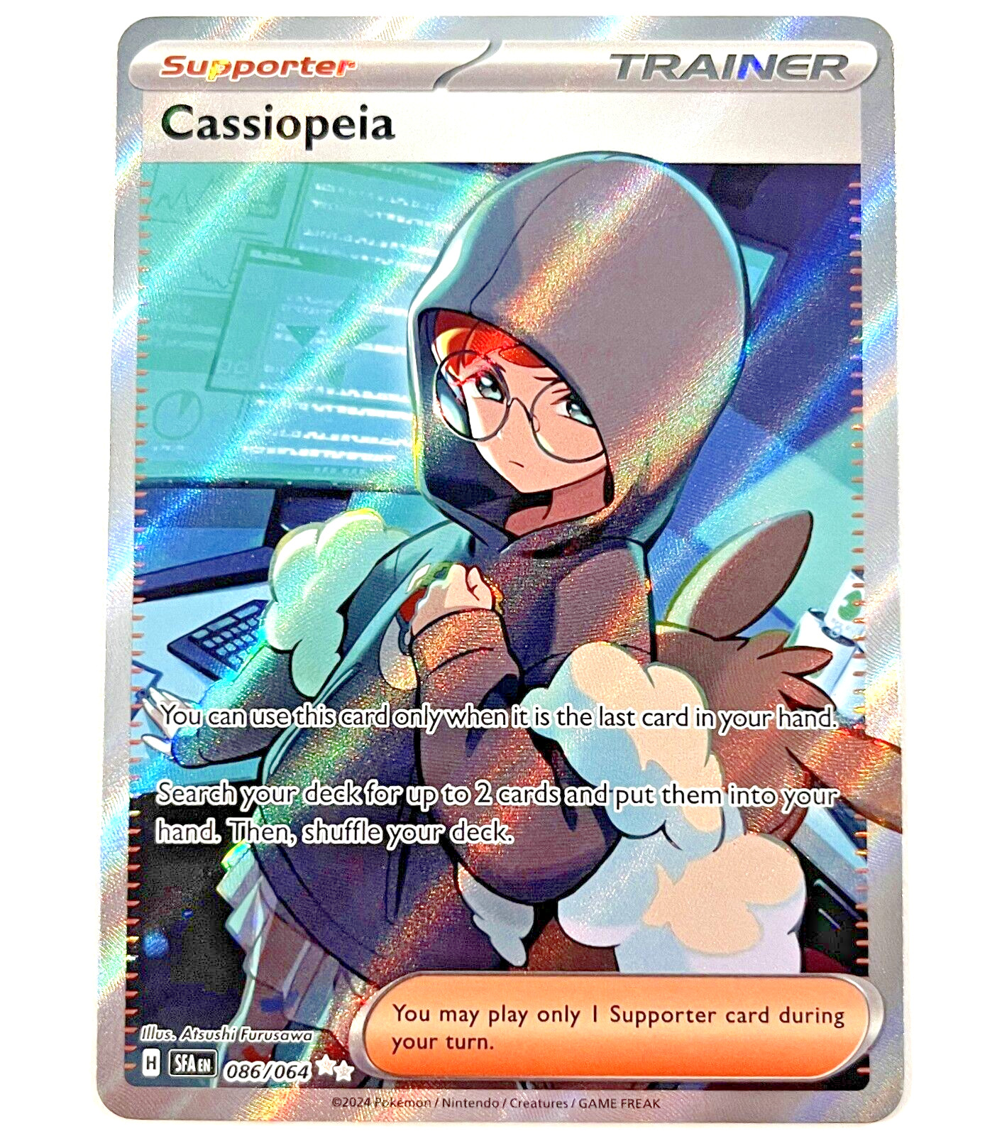 Pokémon Shrouded Fable - Cassiopeia - Full Art NM+/MINT - 086/064