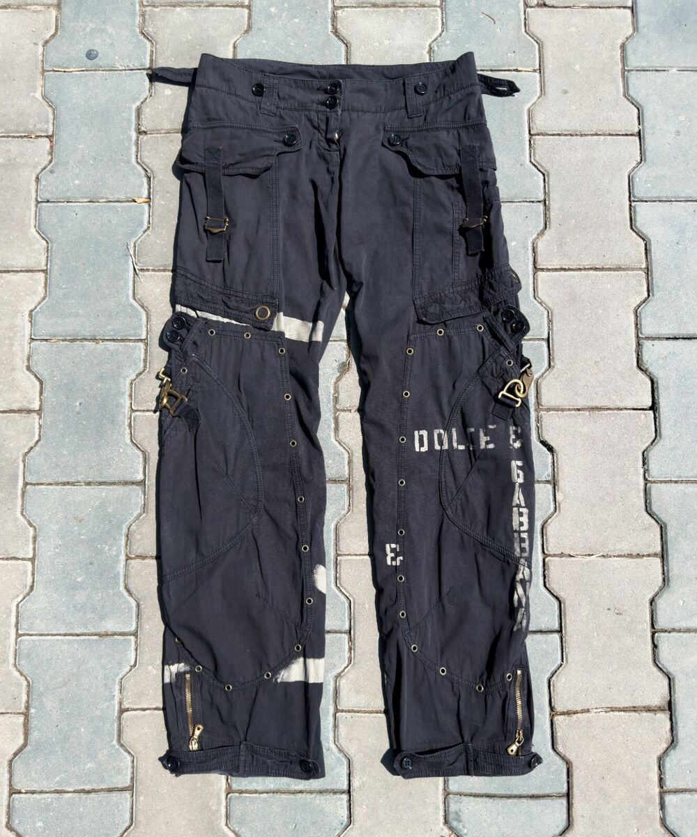 Vintage DOLCE GABBANA Cargo Pants Trousers D&G 2002 Bondage Vintage DOLCE GABBANA Cargo Pants Trousers D&G 2002 Bondage