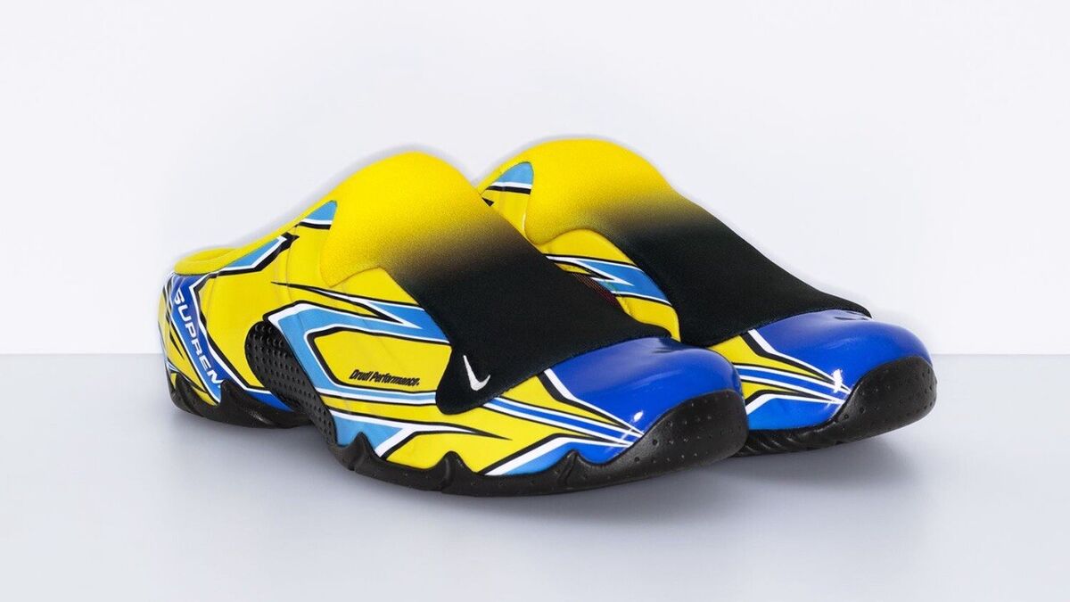 Supreme × Nike Clogposite SP FW24 Blue/Opti Yellow - FN0289 Supreme × Nike Clogposite SP FW24 Blue/Opti Yellow - FN0289