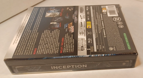 Inception 4K Steelbook (EURO IMPORT)-NEW (Sealed) Box Shipping with Tracking - Picture 8 of 8