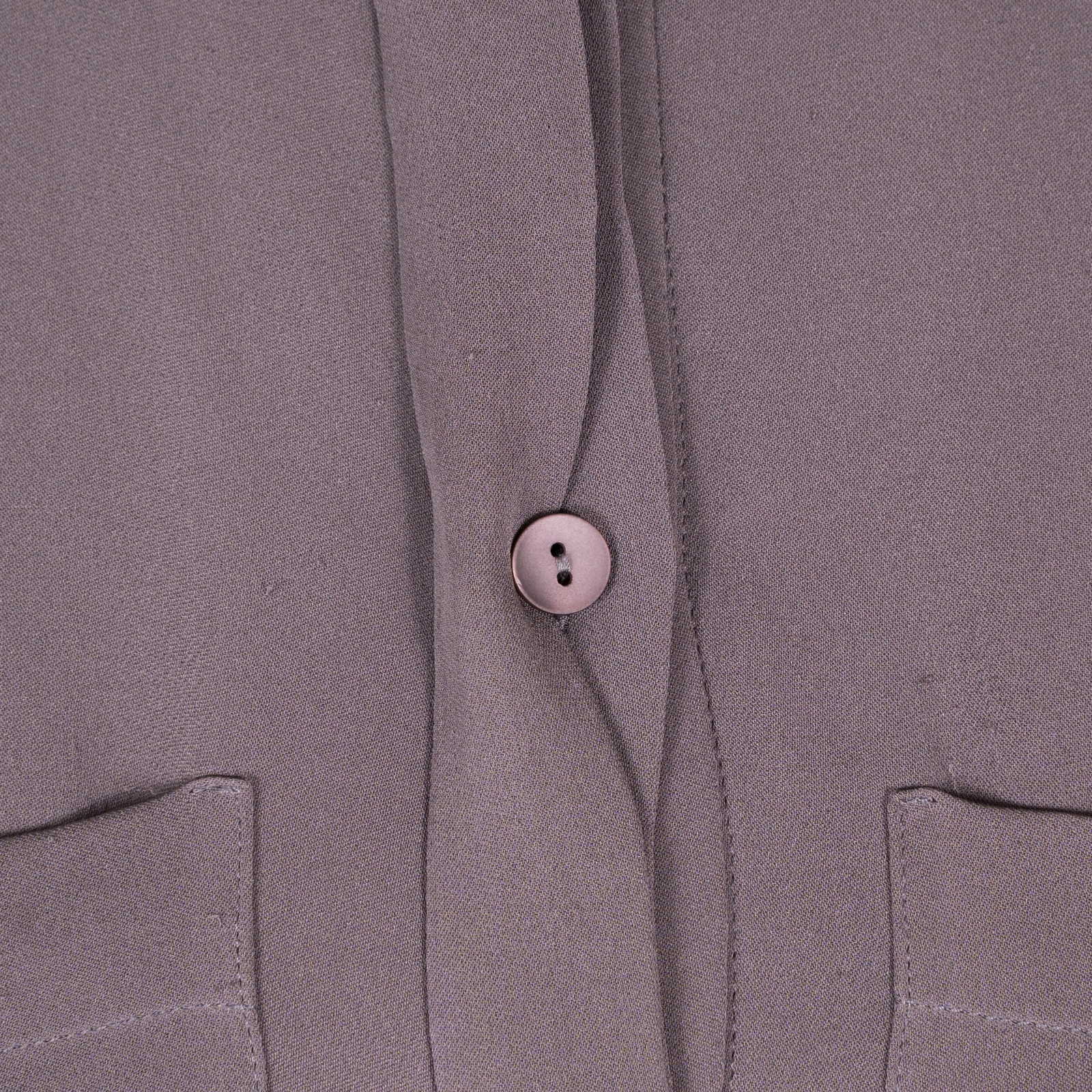 Theory Gray Silk Tailored Half Buttoned Sheath Sl… - image 3