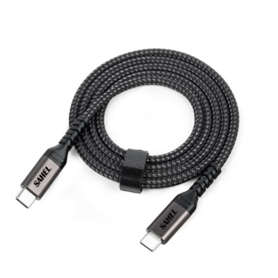 USB C to USB C Cable 100W 10ft Long USB Type C 5A Fast Charging Nylon Braided