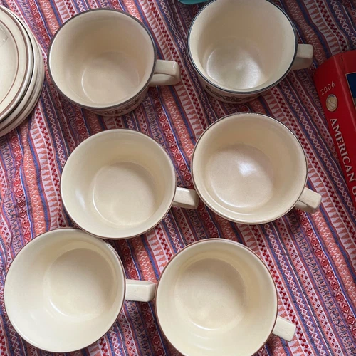 Vintage Pfaltzgraff Village Teacup and Saucer Lot