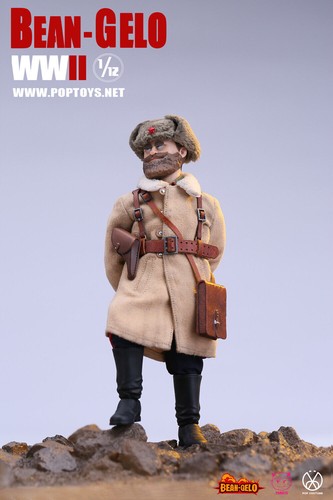 POPTOYS Bean-Gelo WWII Soviet Red Army Captain Bezov 1/12 Action Figure Deluxe - Picture 1 of 7