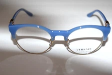 Versace Optical Authentic Blue Gold VE3247 5119 53-18-140 Eyeglasses