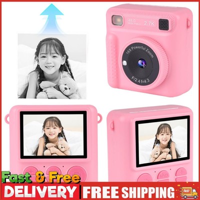 1080P Kinder Digitalkamera Fotodruck Kamera Geschenk für Mädchen Jungen ab 3+