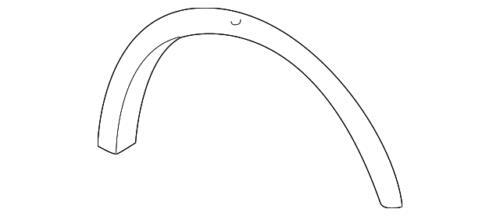 Moldura de apertura de rueda izquierda para Ford Expedition 1997-2002 (N/P 2L1Z-7829165-AAPTM)