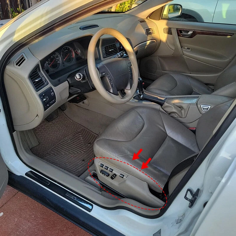 Panel del asiento delantero izquierdo del lado del conductor beige apto para Volvo XC90 2005-2014 Foto 2 de 4