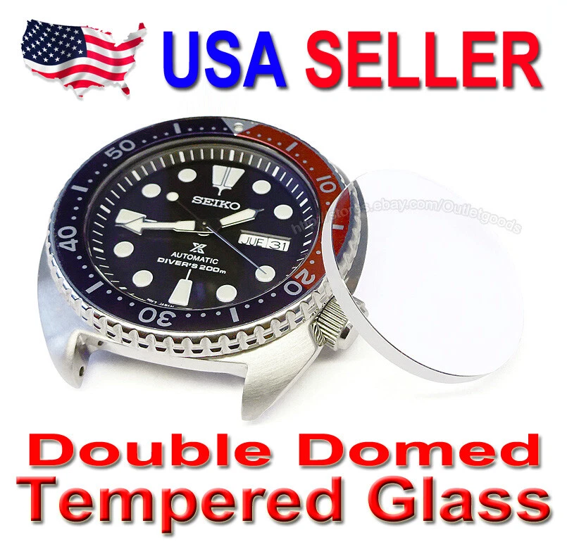 Double Dome Flat Mineral Crystal Seiko Prospex Turtle SRP773 SRP779 4R36 04Y0