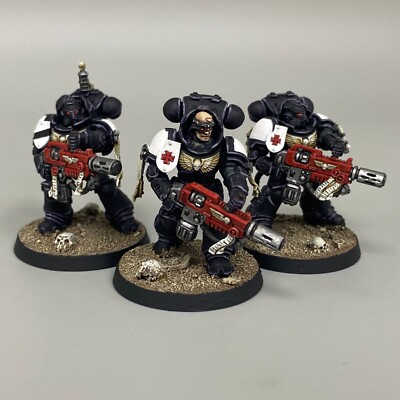 3 PRIMARIS ERADICATORS BLACK TEMPLARS SPACE MARINES WARHAMMER 40K