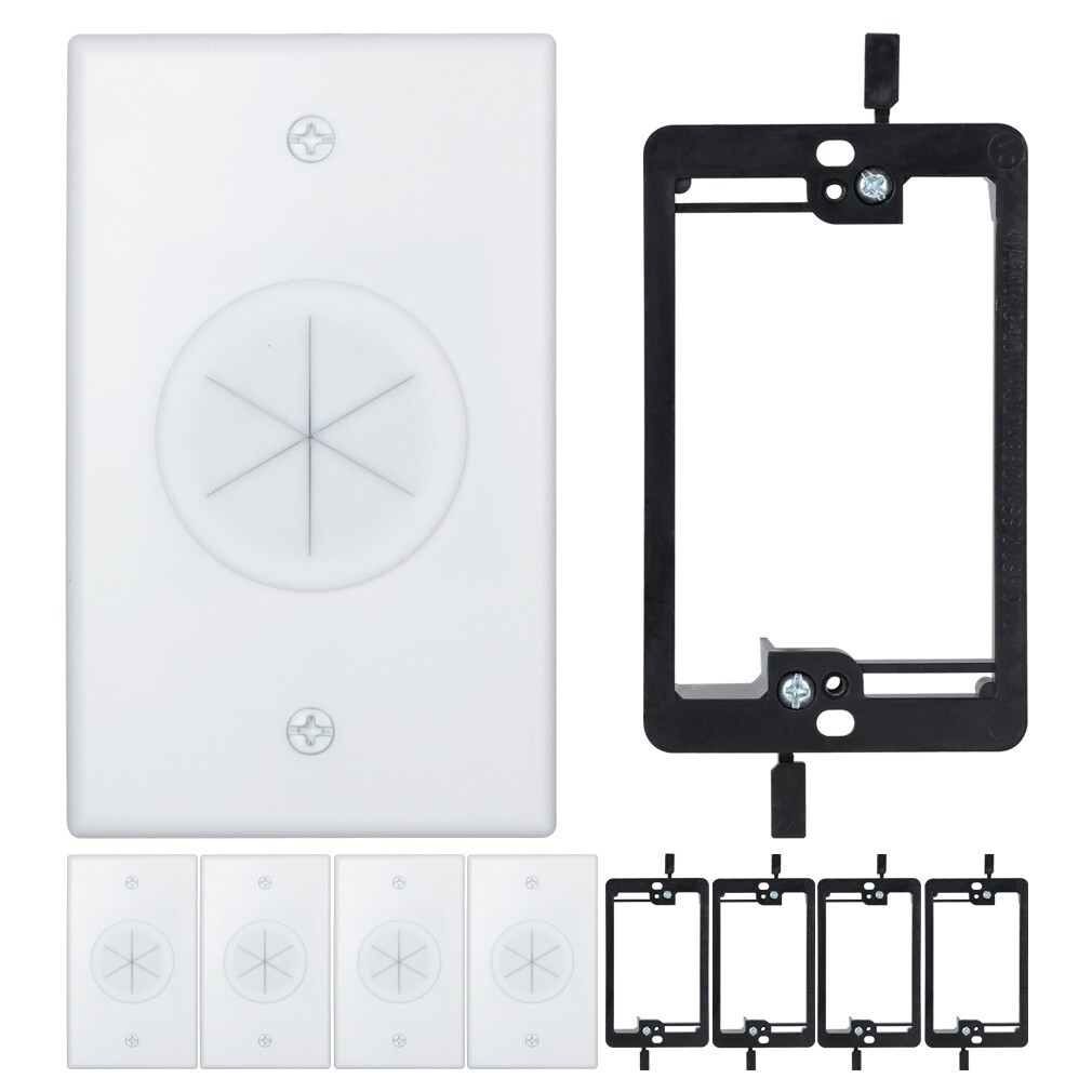 Round Silicone Passthrough + Low Voltage Mounting Bracket 5p