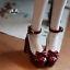 thumbnail 3 - 1/3 BJD Shoes SD Dollfie lolita bow red High heels Shoes AOD DOD MID DZ Dollmore
