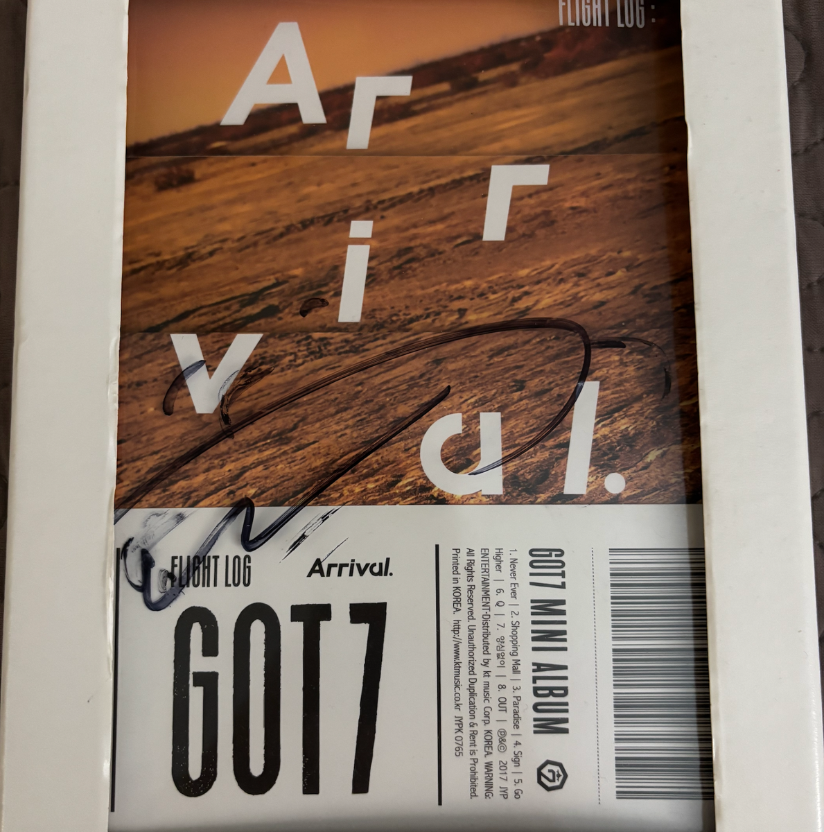 GOT7 Flight Log: Arrival Mini Album (Never ver.) Youngjae Signed