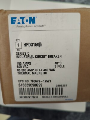 Cuttler Hammer 150 Amp Circuit Breaker - HFD3150