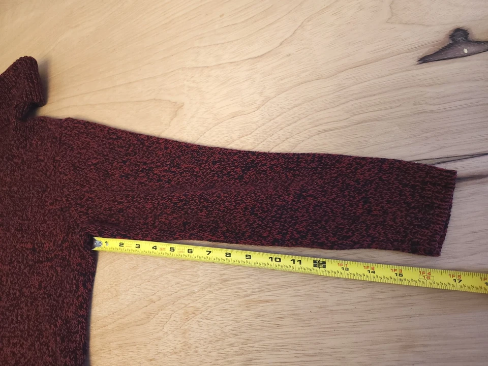 Pulôver feminino Appleseed's Petites tamanho grande PL vermelho malha suéter casual - Imagem 4 de 4