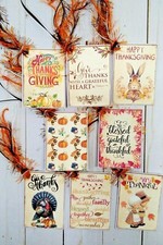 8 Thanksgiving Handmade Gift Tags Scrapbooking Parties Junk Journals Crafts