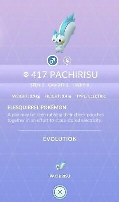 Gen ➡️ Pokémon Go Regional Pokemon Pachirisu Pokedex #417 4 Tausch