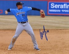 Gio Giovanny Urshela NY Yankees signed 8x10 photo autograph not JSA PSA Beckett