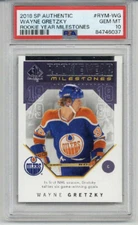 2018 UPPER DECK SP AUTHENTIC ROOKIE MILESTONES WAYNE GRETZKY OILERS PSA 10 RARE