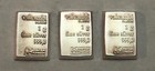 (Lot of 3) VALCAMBI Suisse 1 gram 999,0 fine silver bars.  #m@ 