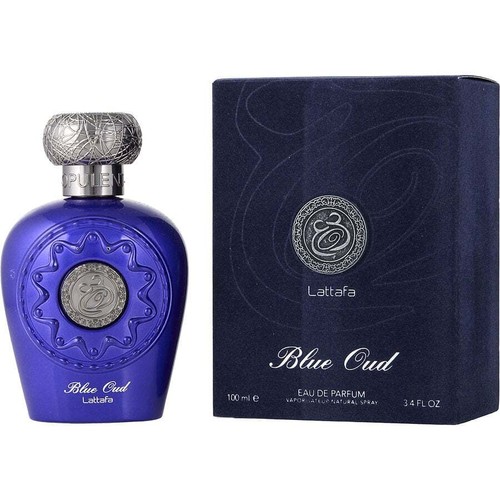 Lattafa Blue Oud EDP Spray 3.4 Oz Unisex by Lattafa - 第 1/2 張圖片