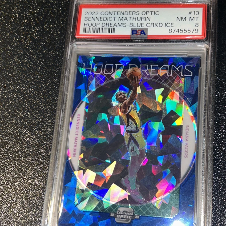 2022-23 Bennedict Mathurin rookie Hoop Dreams-Blue crkd Ice. 7/75 Indiana Pacers - Image 4 of 4