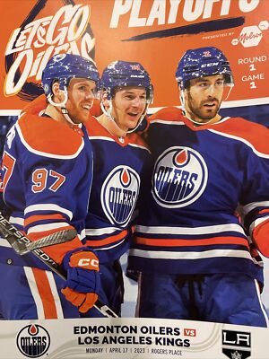 Connor McDavid Oil Country playoff program apr 17/23  vs la kings