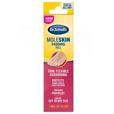 Dr. Scholl's Moleskin Plus Soft Padding Roll Pain Relief 24 in x 4.625 in 1 Each