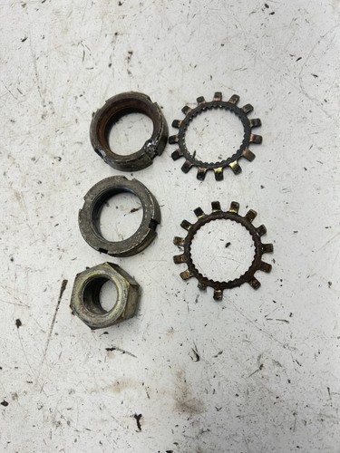 83 1983 Yamaha Tri Moto 175 YT175K OEM LOT GOOD THREADS Axle Nuts Pivot Bolts Nu - Picture 6 of 7