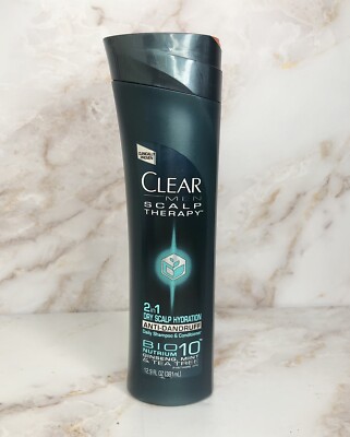 CLEAR MEN 2 in 1 Dry Scalp Hydration Anti-Dandruff Shampoo Conditioner 12.9oz