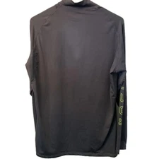 Tesla Raglan Long Sleeve Thermal Baselayer Shirt XL Gray Neon Letters EUC