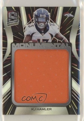 2020 Spectra Monumental Memorabilia Hyper Prizm 52/75 KJ Hamler Rookie RC 0ce4