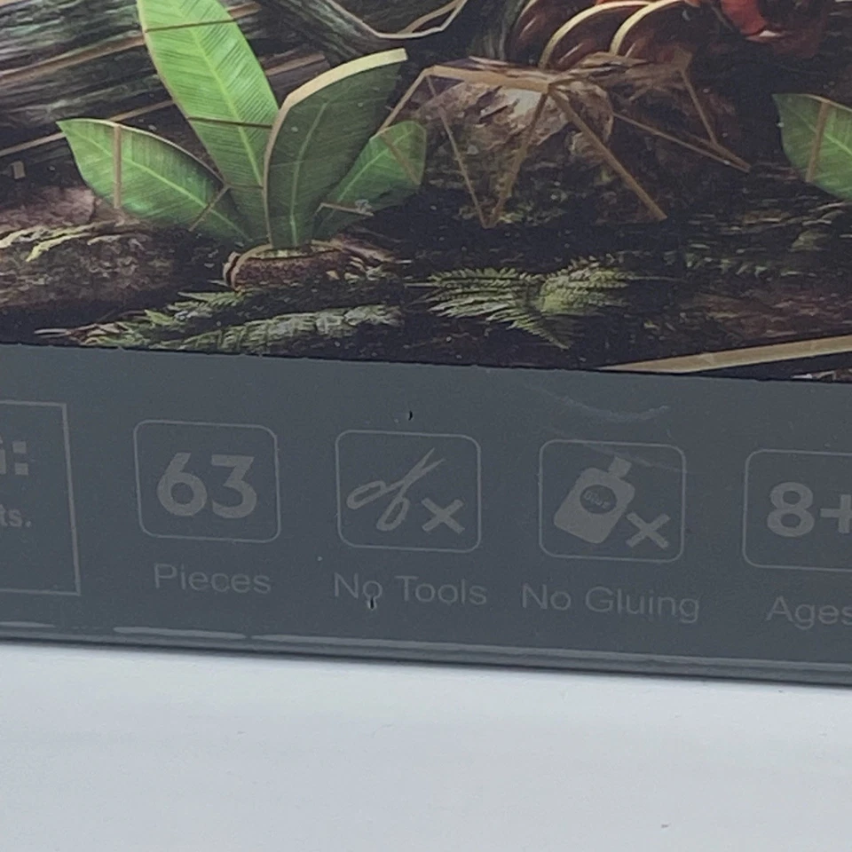 Puzzle 3D Puzzle Velociraptor National Geographic New In Box 63 Pieces - Image 4 of 4