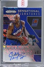 2019 Prizm Sensational Signatures FOTL Blue Shimmer Charles Barkley Auto HOF ow1