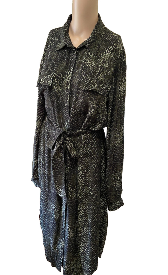 12 Witchery Animal Print Maxi Shirt Dress   *BUY FIVE + ITEMS = FREE POST