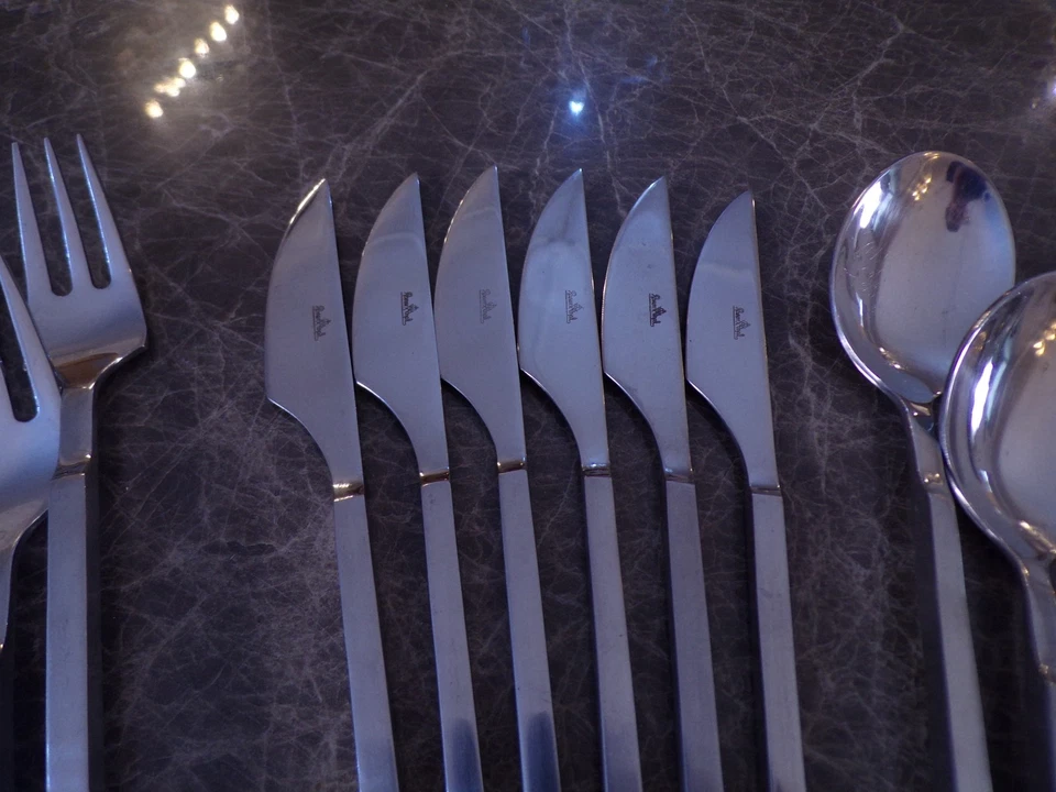 Posate design Rosenthal modello DIALOG 6 persone 24 pezzi acciaio inox 18/8 TOP - Immagine 3 di 4