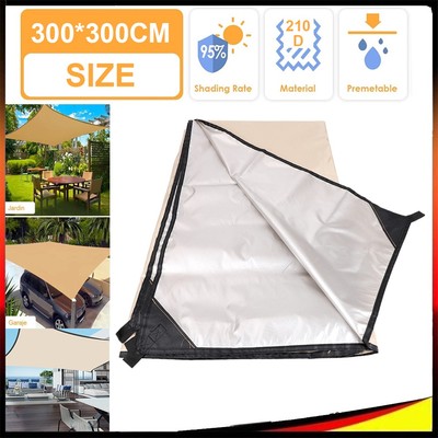 Zeltplane Shelter Camping Zelt Tarp 3x3 M Sonnensegel Wasserdicht Outdoor Hiking