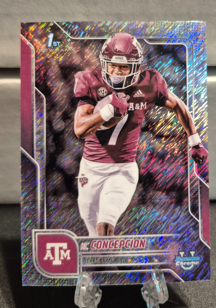 2025 Bowman U University Chrome #91 KC Concepcion Shimmer Refractor 1st Bowman