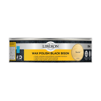 Liberon Wachspolitur Black Bison Neutral 150ml   Pflegendes Wachs für Holz innen