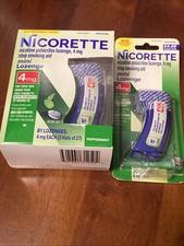 Lot of 2 Nicorette PepperMint Nicotine Mini Lozenges 4MG 101ct Exp 01/27
