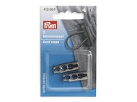 Prym 416664 Kordelstopper 2-Loch Metall Gunmetall 2 StüCk
