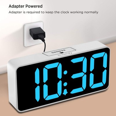 Large Digital Alarm Clock Big Numbers 9 Inch Electric Clock Jumbo