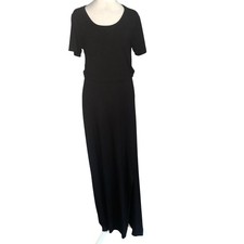 LNA Women’s Large Super Soft Modal Blend Cut Out Back Classic Maxi Dress