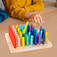 Wooden Sensory Toy Color Sorting Recognition Educational Toy